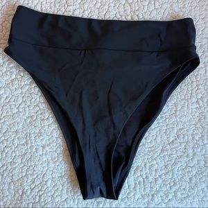 Aerie Black High-Waisted Bikini Bottoms